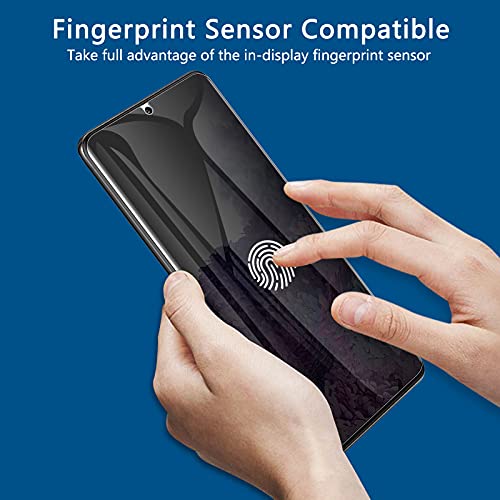 LYWHL [2 Pack] for Galaxy S20 Plus Privacy Screen Protector, Anti-Spy Flexible TPU Film for Samsung Galaxy S20 Plus 6.7” [Support Fingerprint ID] [Full Coverage] [Easy Installation Frame] - Image 3