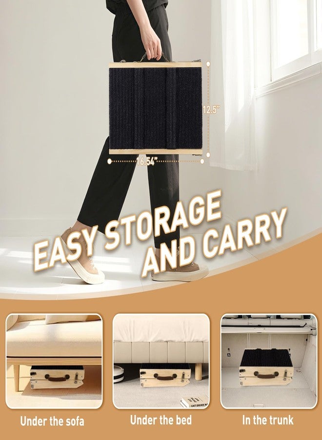 SweetBin 2026 Upgraded Dog Ramp for Couch - Foldable Small Dog Ramp for Bed - 4 Adjustable Height from 12" to 20" - Portable Pet Stairs with Non-Slip Pad - Pet Ramps Use for Low Bed Couch Steps Up to 60LBS - Image 4