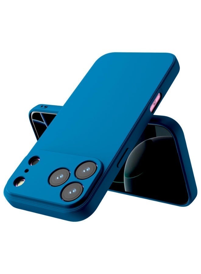 جراب سيليكون لهاتف آيفون 17 برو ماكس، غطاء ناعم، نحيف، مصنوع من مادة TPU، بلمسة نهائية غير لامعة، لون موحد، غطاء أملس، يوفر حماية كاملة للجسم ضد الصدمات لهاتف آيفون 17 برو ماكس - Image 3