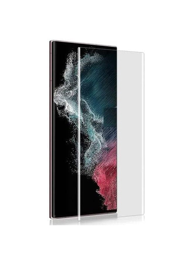DUSALA Compatible with Galaxy S22 Ultra Screen Protector UV UV Lamp Clear Curved Edge Tempered Glass for Samsung Galaxy - Image 2