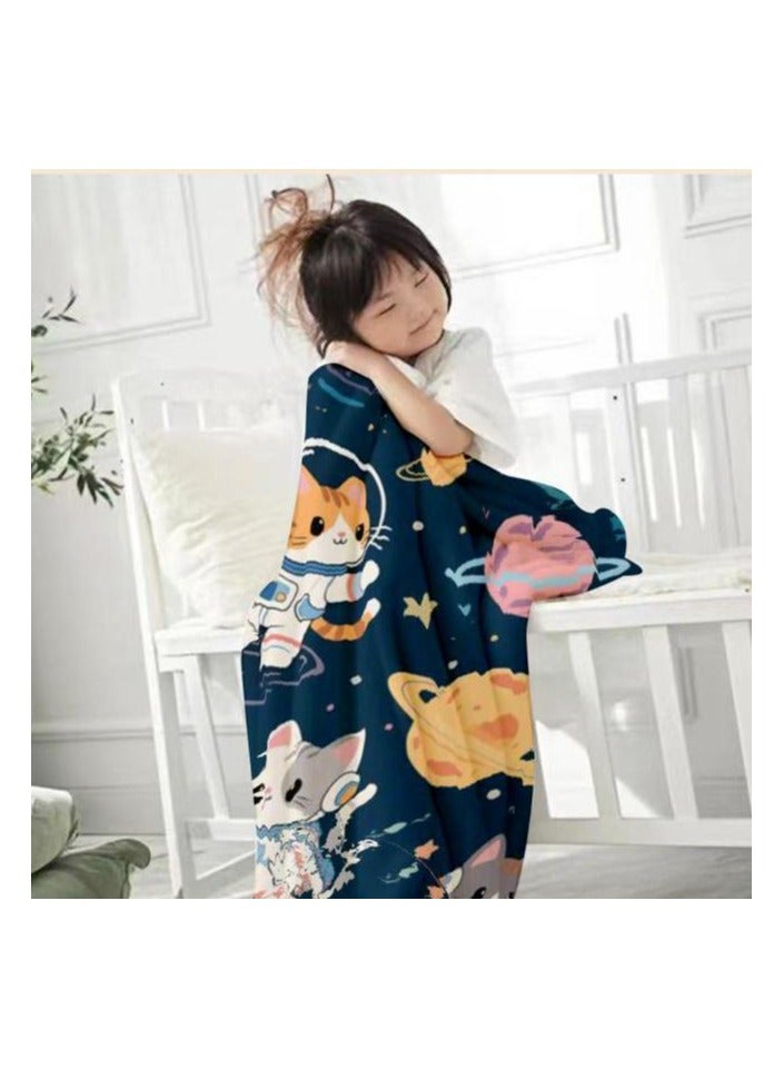 general Flannel thin blanket (warm and comfortable, suitable for sleep, gaming, dust removal and sandproof) 150cm*200cm - 836 - Image 4