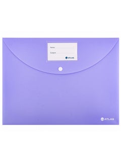 ATLAS Opaque Document Bag Foolscap Size Purple 