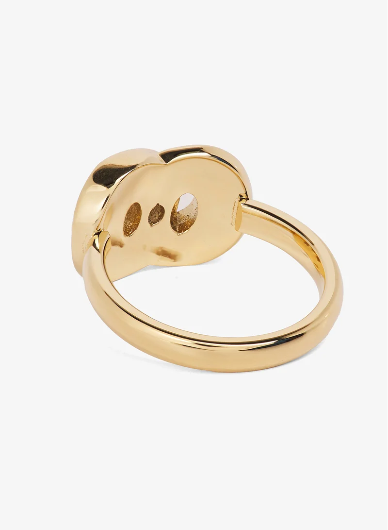 GUESS 12mm Two Links Pave Ring