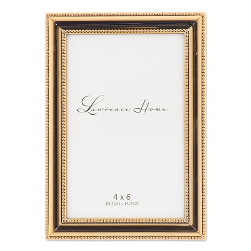 Lawrence Frames Classic Bead Frame, 4x6, Gold - Image 1