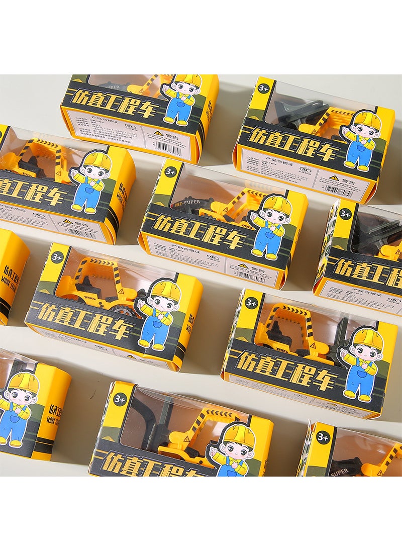 Generic - Kids Toy Excavator Dump Truck Model Set for Birthday Boxed) Pull back engineering vehicle - Image 1