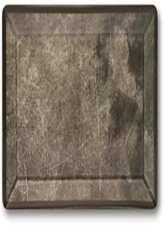 Saturnia Saturnia Porcelain Flat rectangular plate 29x17.5 cm - Brown Sketch - Kimi 