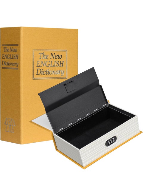 Barska Portable Diversion Book Safe Secret Hidden Storage Lock Box  Combo Dictionary