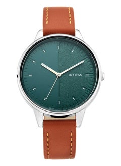 TITAN Titan Women's Precision Simplicity Watch: Grey Gradient Dial with Leather Strap  - Image 1