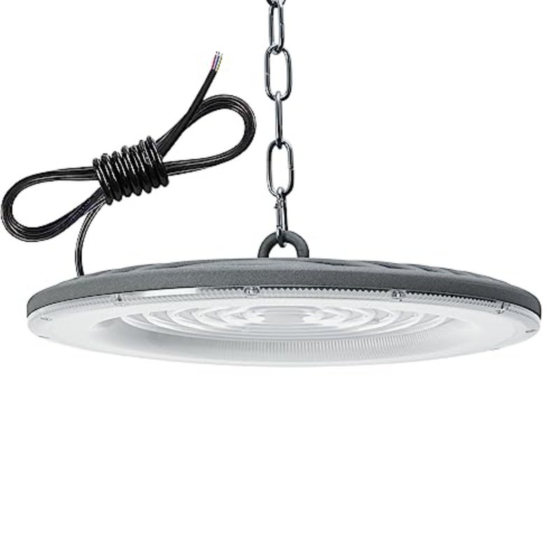 200 واط LED UFO High Bay Light، UFO High Bay Spot Light 6500 K أبيض بارد 20000 LM مصباح LED صناعي IP65 مقاوم للماء High Bay Light، UFO LED ضوء كشاف لمستودع مصنع الصالة الرياضية - Image 1