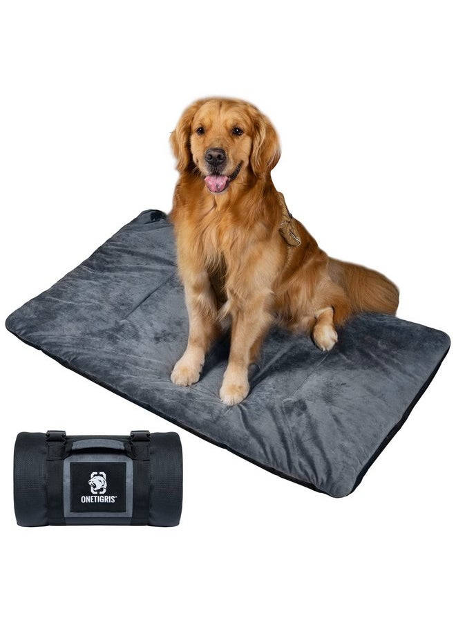 OneTigris - OneTigris Travel Dog Bed - Portable Waterproof Anti-Slip Dog Camping Bed, 3.6ft by 2.2ft Outdoor Indoor Mat Cushioned Plush Warm Puppy Mattresses - Image 1