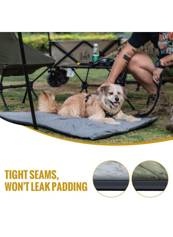 OneTigris - OneTigris Travel Dog Bed - Portable Waterproof Anti-Slip Dog Camping Bed, 3.6ft by 2.2ft Outdoor Indoor Mat Cushioned Plush Warm Puppy Mattresses - Image 1