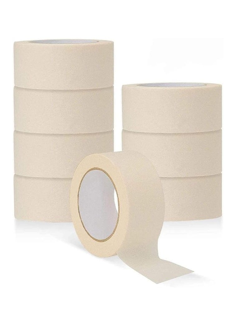 Libra Libra Heavy Duty Masking Tape (Ivory,2in x 20 Yard) Pack of 6  - Image 1