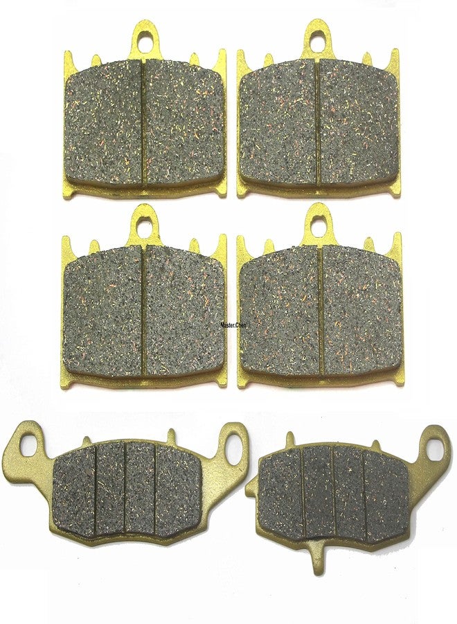 Master Chen Front Rear Brake Pads for Kawasaki VN 1700 Vulcan Voyager Vaquero 2009 2010 2011 2012 2013 2014 2015 2016 2017 - VN 2000 Vulcan 2004 2005 2006 2007 2008 2009 2010 FA158 FA231 Brakes MC0012 - Image 1