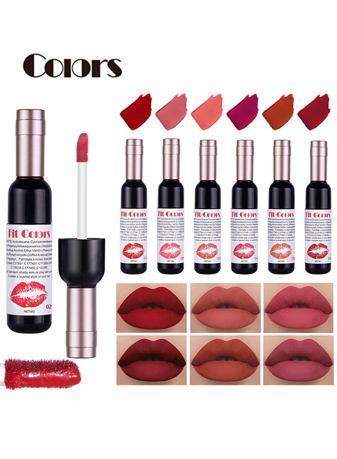 COLORS Lip Tint Matte Lipstick Lip Stain,  Moisturizing Natural Lipstick, Long Lasting Waterproof Non Stick Cup Lip Makeup - Image 1