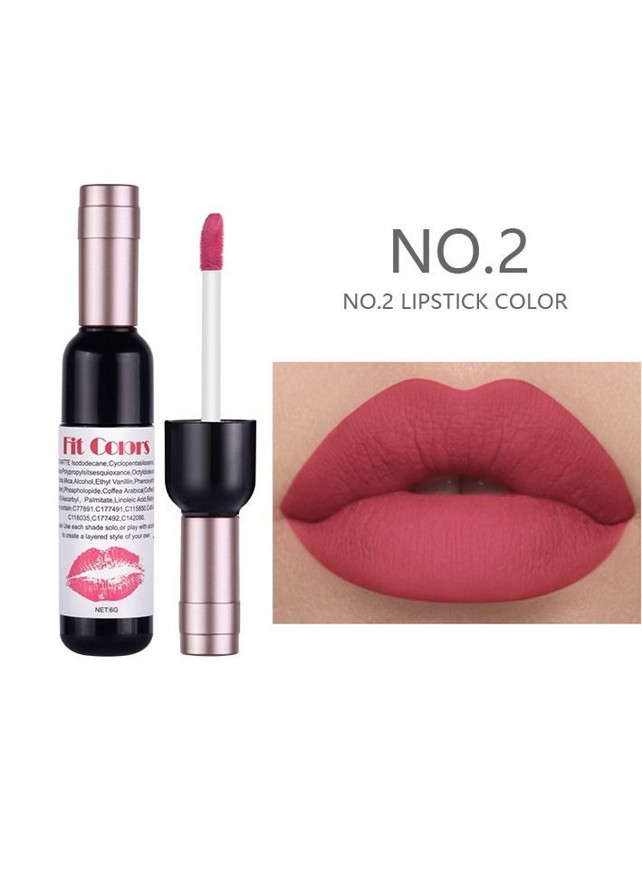 COLORS Lip Tint Matte Lipstick Lip Stain,  Moisturizing Natural Lipstick, Long Lasting Waterproof Non Stick Cup Lip Makeup - Image 4