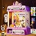 CWLAKON Claw Machine for Kids Mini Vending Machine Unicorns Toys with Sound for Girls Age 3 Candy Grabber Prize Dispenser Machine Arcade Games with Mini Plush Toys Christmas Birthday Gifts - Image 3