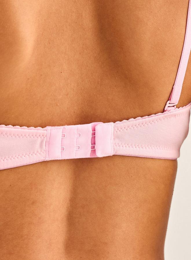 Splash FAV Lace Trim Balconette Bra - Image 3