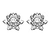 Amlong Crystal Amlong Crystal 3" Clear Lotus Candlesticks Holder, Set of 2  - Image 2