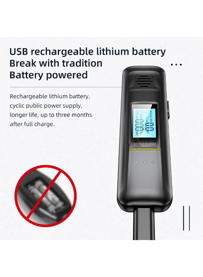 Portable Breath Alcohol Tester with LED Display – High Precision Sensor, USB Rechargeable, Lightweight Pocket Design, Accurate Breathalyzer for Safe Travel - Image 4