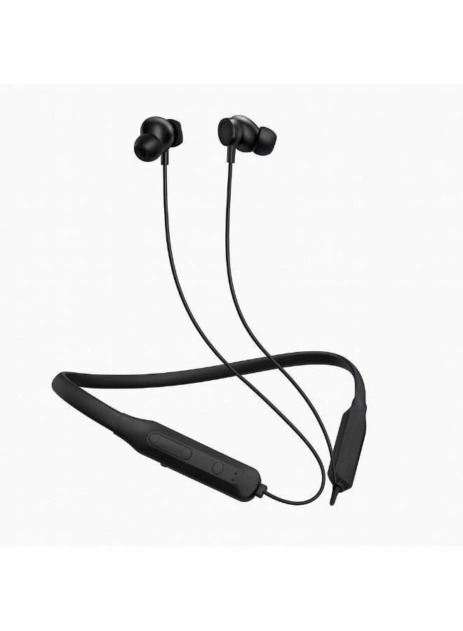 Earldom ET-BH87 wireless neckband headphones with Bluetooth 5.0, magnetic design, and long battery life up to 10 hours (black) - Image 1