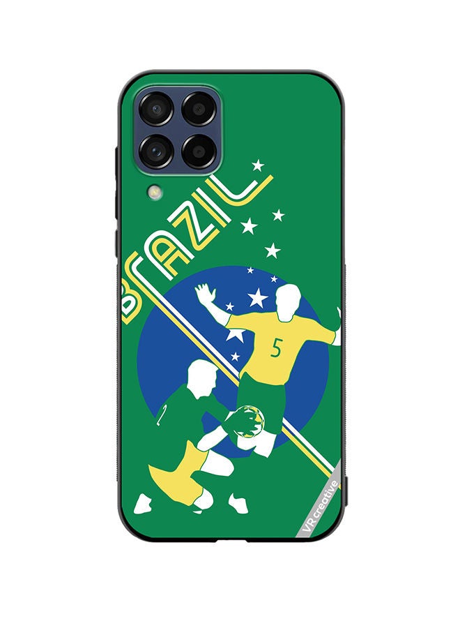VR CREATIVE Protective Case Cover For Samsung Galaxy M53 Brazil Football Soccer Players Design Multicolour - Image 1