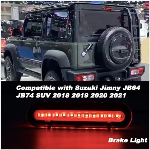 KEEGTBOX High Mount Stop Light LED Third Brake Light Compatible with Suzuki Jimny JB64 JB74 SUV 2018 2019 2020 2021 Rear LED 3rd Brake Lamp Replacement (Smoke) - Image 4
