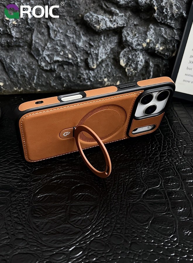 GROIC iPhone 17 Pro Case with Camera Cover Stand,Translucent Magnetic iPhone 17 Pro Phone Cover,Drop Protection  iPhone 17 Pro Phone Shell, iPhone 17 Pro Phone Case 6.3 Inch - Image 4