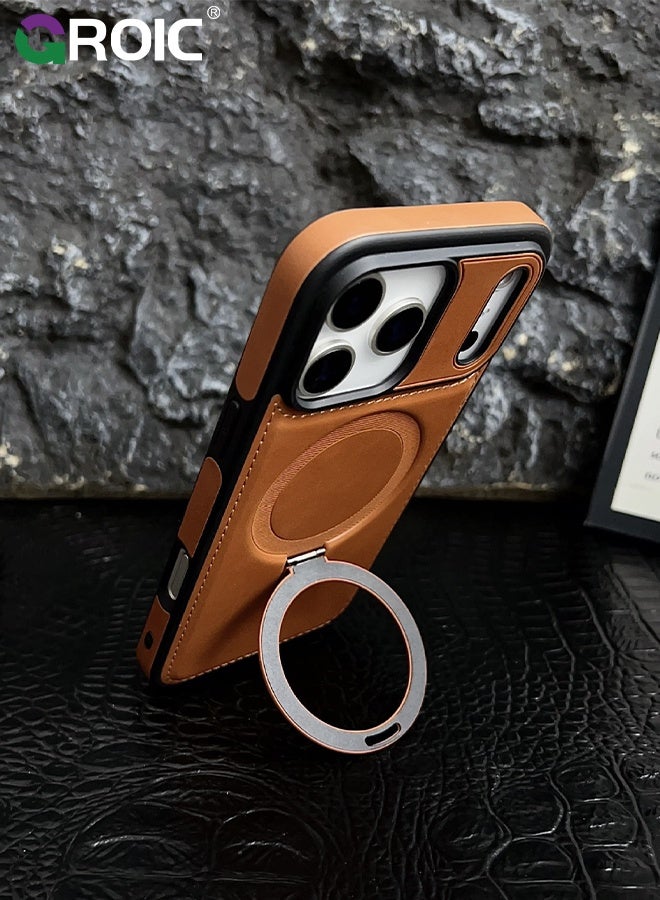 GROIC iPhone 17 Pro Case with Camera Cover Stand,Translucent Magnetic iPhone 17 Pro Phone Cover,Drop Protection  iPhone 17 Pro Phone Shell, iPhone 17 Pro Phone Case 6.3 Inch - Image 5