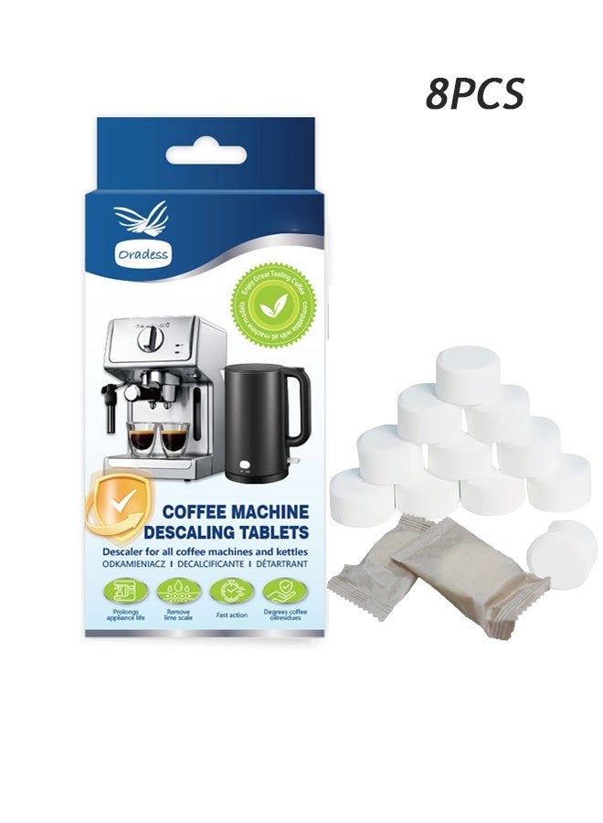 CLEANING TABLETS FOR COFFEE MACHINES, COFFEE MAKER POTS DESCALING & CLEANING TABS, DESCALING & CLEANING TABLETS FOR AUTOMATIC ESPRESSO MACHINES, INDIVIDUALLY PACKAGED