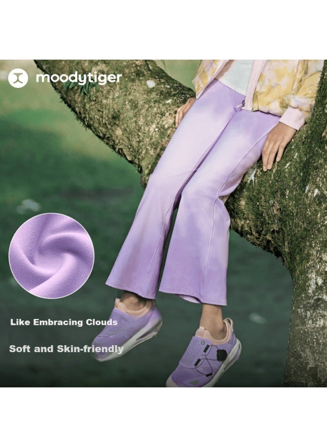 Moodytiger Girls' Flared Pants, Spring And Summer , Soft And Highly Elastic Children's Sports Tight-fitting Flared Pants | Xiao Yunduo - Image 2