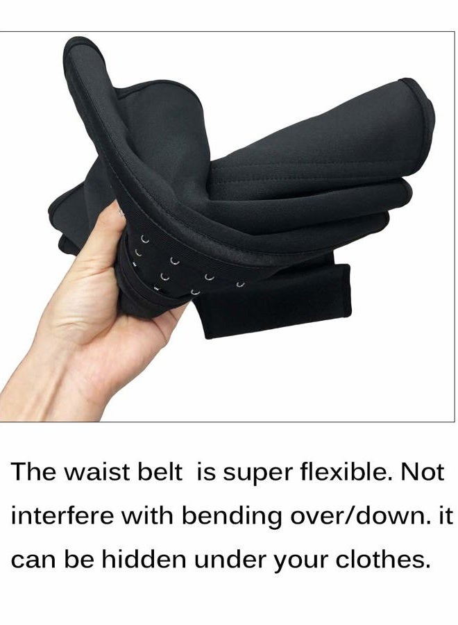 GainKee Clip and Zip Waist Trainer Corset Women Neoprene Worked Out Sweat Vest Body Shaper, Black, XS - Image 5