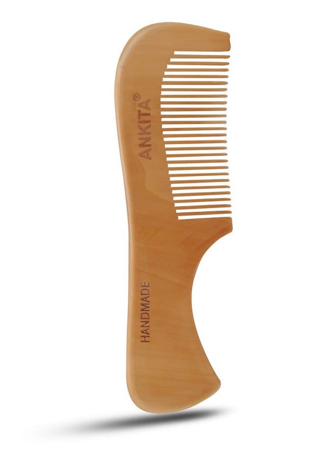 Ankita Wood Hair Combs For Curly Hair- No Static Wooden Hair Comb With Rounded Handle For Men Women And Kids - Image 1