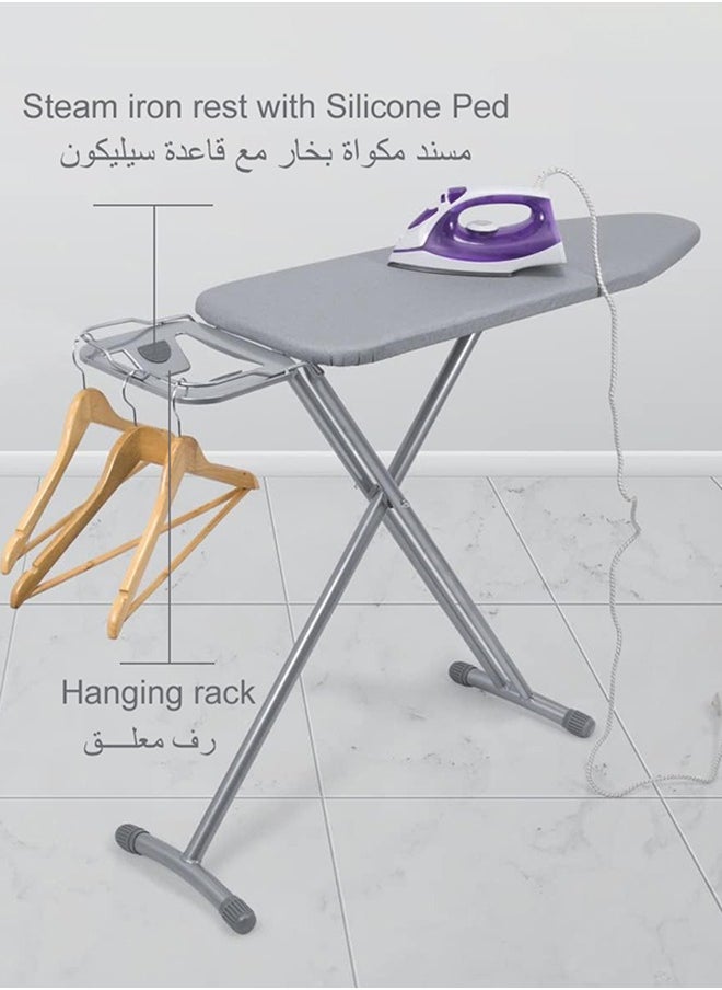 Cady One - Ironing board with heat-resistant cover, grey, Fabric size 102 x 33 cm - Image 1