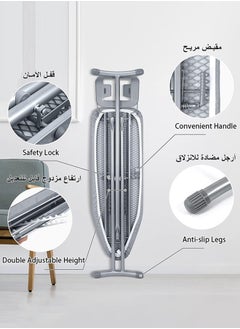 Cady One Ironing board with heat-resistant cover, grey, Fabric size 102 x 33 cm  - Image 4