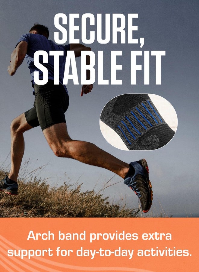 Sof Sole Men’s Bamboo Cushioned Performance No-Show Athletic Sock with Heel Tab, Multi-Pack (6-pair) - Image 4