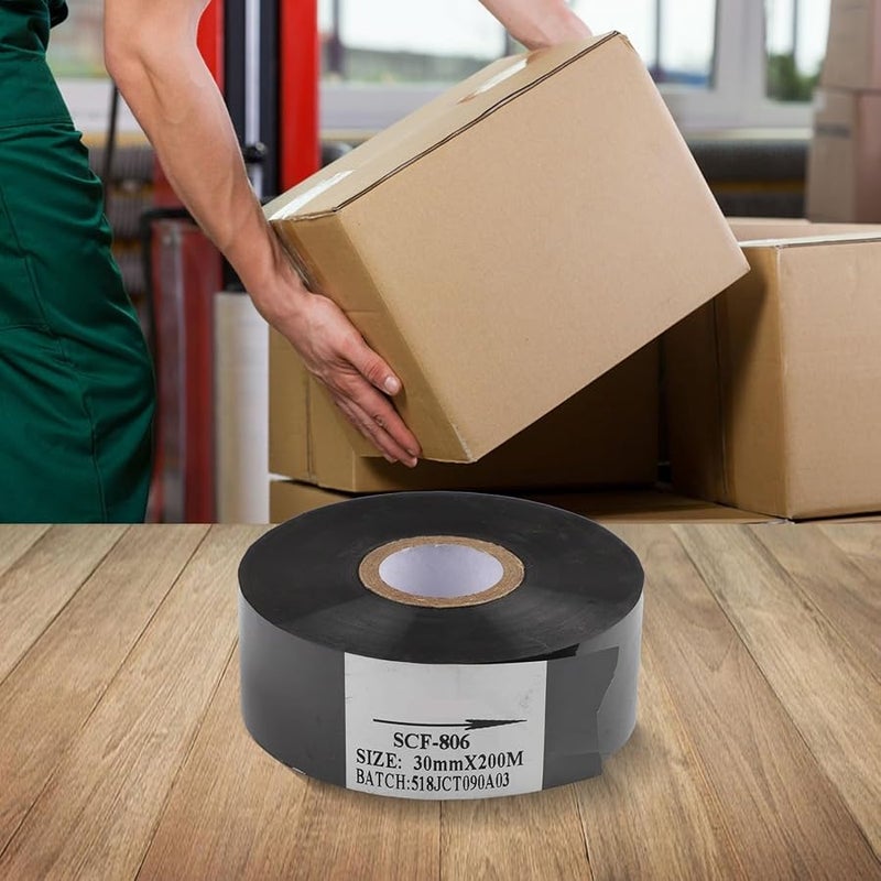 شريط الطابعة الأسود لآلة ترميز التاريخ HP 241 DY 8 مقاس 30 مم × 200 م - Image 5