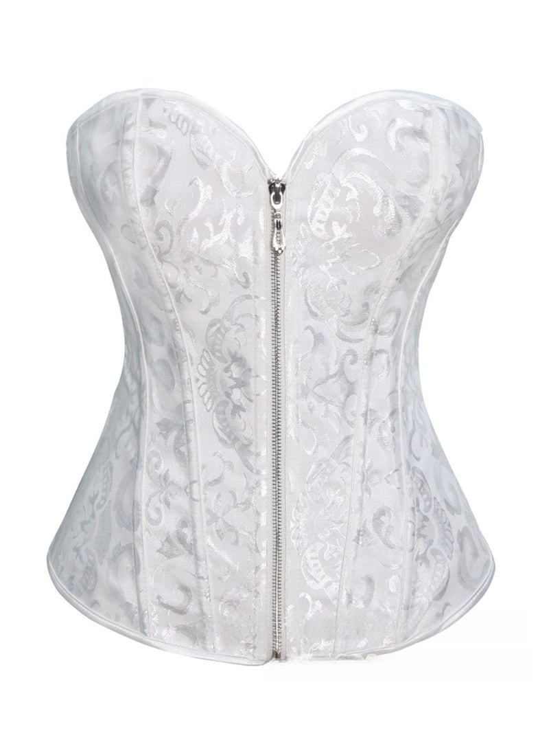 Generic - Bridal Corset Waist Cincher Bustier Top White - Image 1
