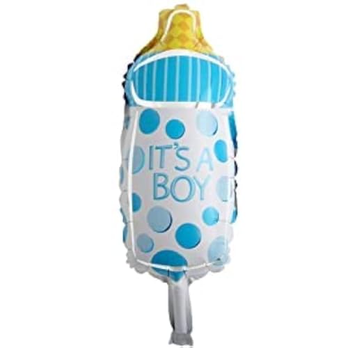 HK balloons Pack Of 5Pcs Baby Shower Baby Boy Bottle Foil Toy Balloons For Baby Shower Decorations|Multicolor - Image 2
