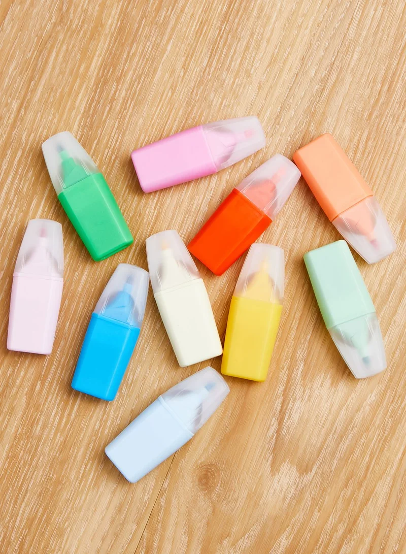 Hema Set Of 10 Pastel Mini Markers
