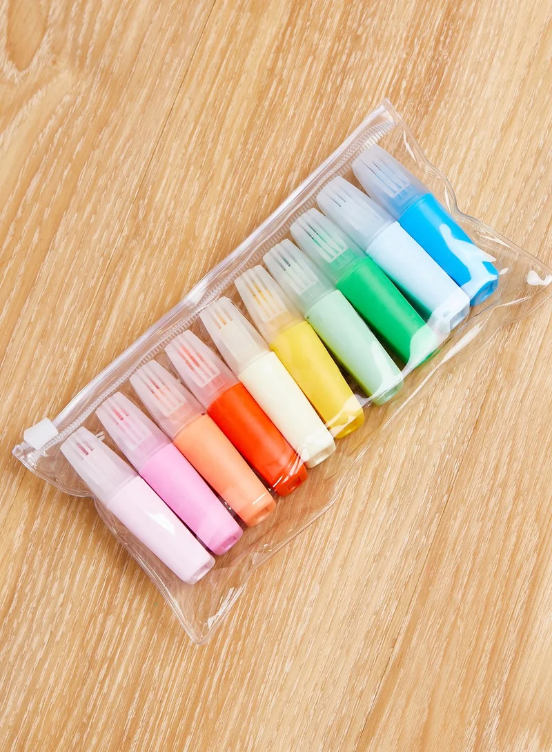 Hema Set Of 10 Pastel Mini Markers