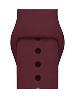 HEXABEX Apple Watch Strap/Band Compatible With Compatible with 42mm(Series 10)/41mm/40mm/38mm Silicone Strap for Apple watch All Series Wine Red  - Image 2