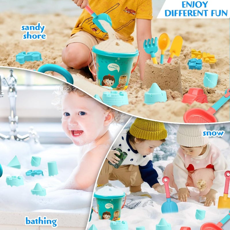 Beach Toy Set for Kids 4-8 - Bucket, Shovel, Sand Molds - Image 5