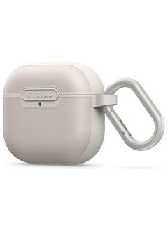 CYRILL Kajuk Compatible with AirPods 4 Case Cover Compatible with MagSafe [Shock Absorbent] with Carabiner - Cream  - Image 1