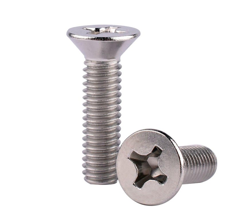 VAMUOEFL #6-32 x 5/8" Phillips Flat Head Machine Screws, Stainless Steel 304 (18-8), UNC Coarse Thread, Countersunk Head Machine Screws, 50Pcs - Image 5
