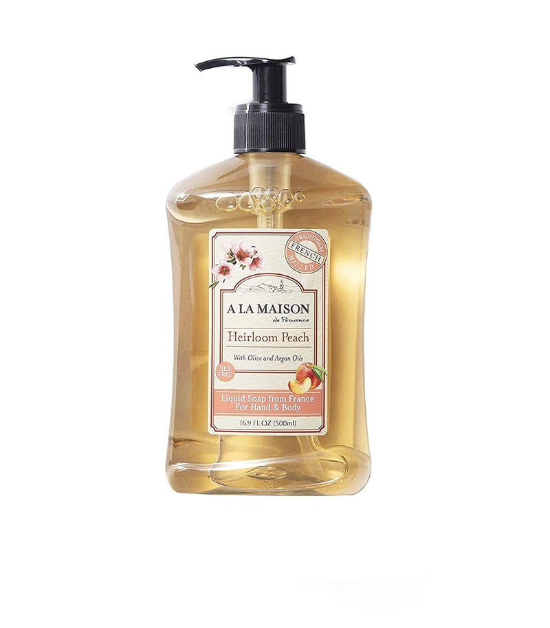 A LA MAISON Heirloom Peach Natural Hand Wash Made with Essential Oils  Biodegradable PlantBased Vegan CrueltyFree 169 Fl Oz Bottle