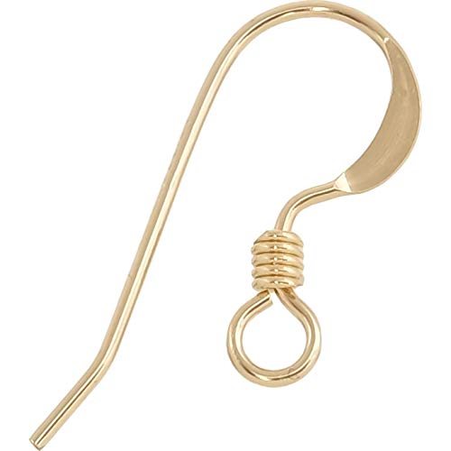 FindingKing 14K Gold Filled French Wire Earring Hooks (10) - Image 3
