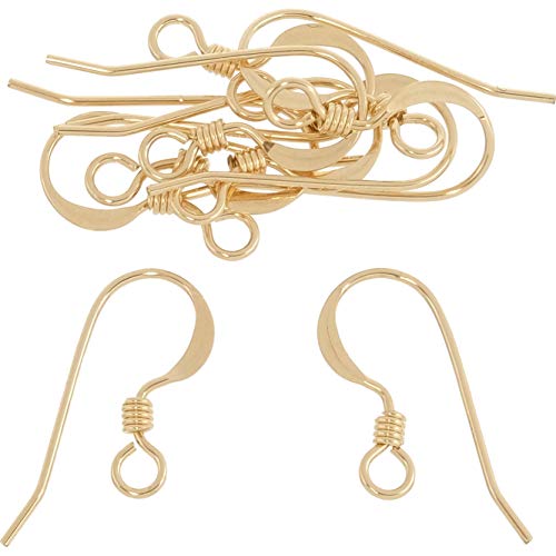 FindingKing 14K Gold Filled French Wire Earring Hooks (10) - Image 5