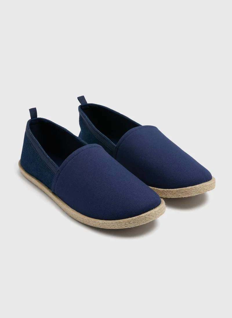 Matalan Navy Chambray Espadrille