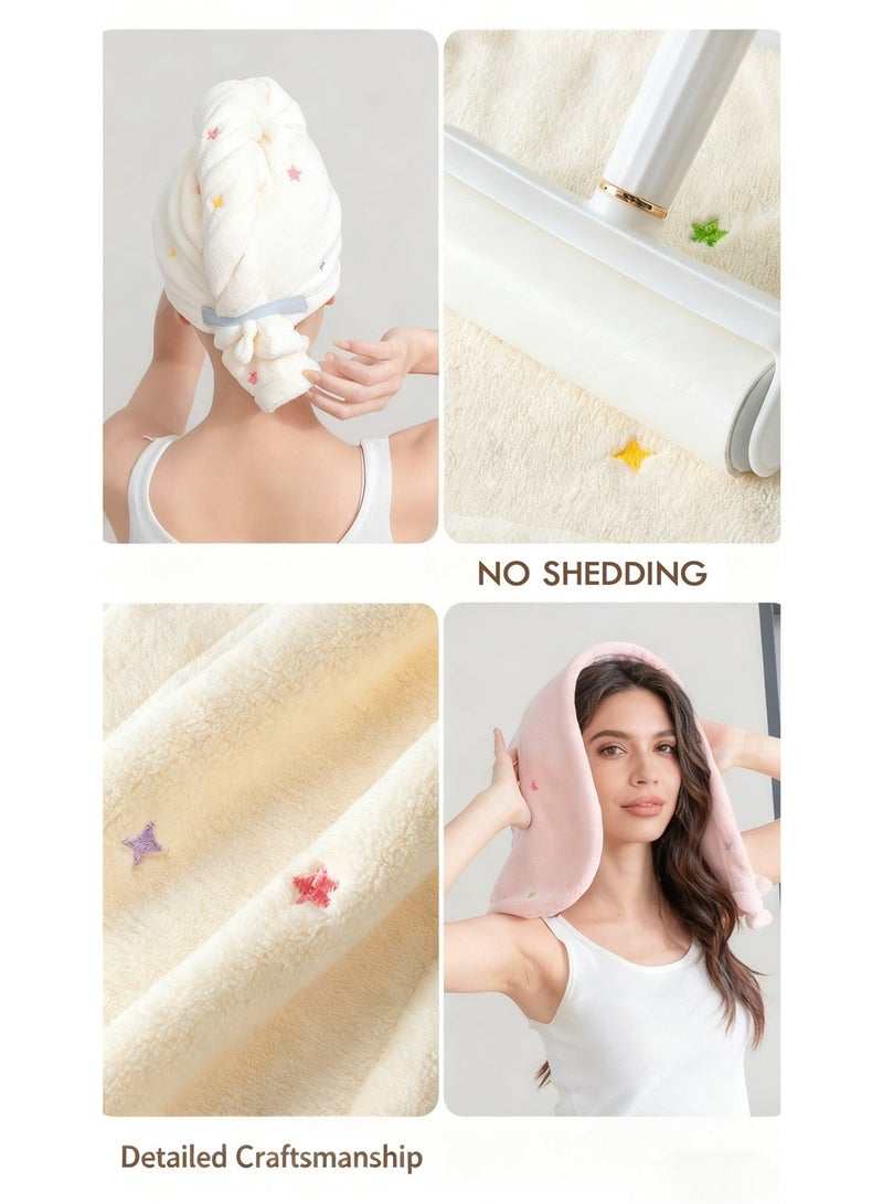 Hair Towel Microfiber Hair Drying Towel big size 75*28 cm for wet hair - Image 3