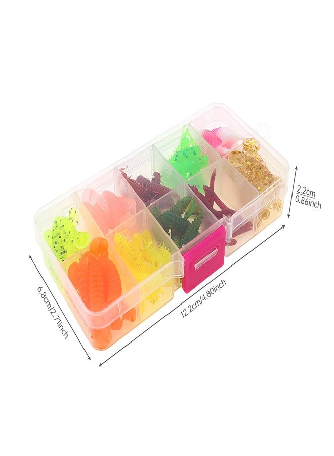 OriGlam 68pcs Fishing Topwater Lures Kits Mixed Artificial Baits Tackle Box, Soft Plastic Fishing Lures Baits Including Soft Worm Centipede for Bass Trout Walleye - Image 5